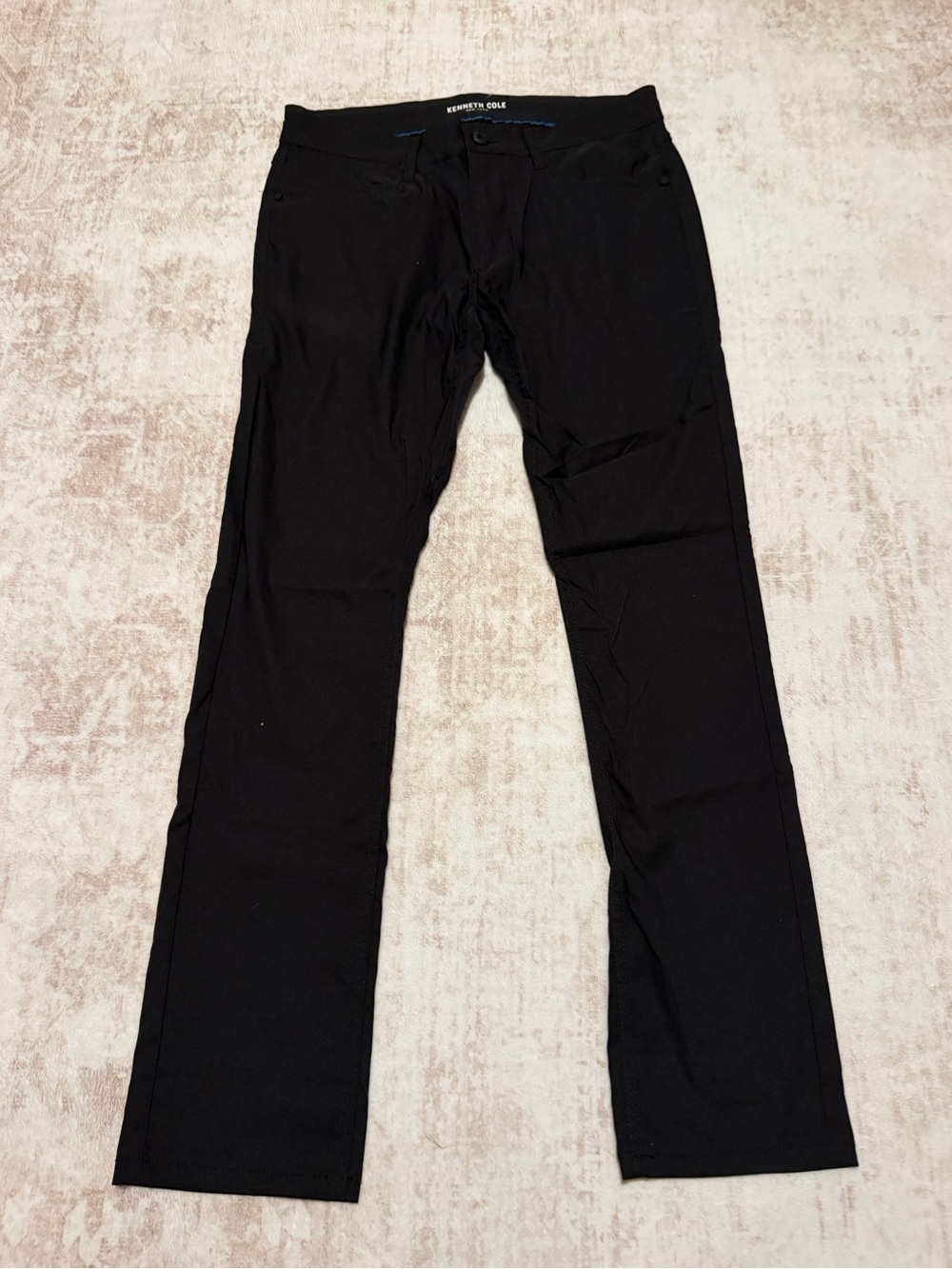 Kenneth Cole Black Slim Fit Flex Tech Pants Men’s 30x30